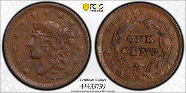 1839 1C Head of 1838 XF45BN