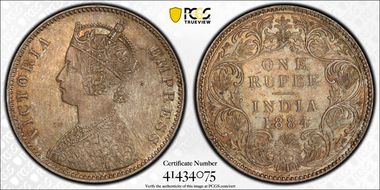 1884-B Rupee SW-6.76 MS64+