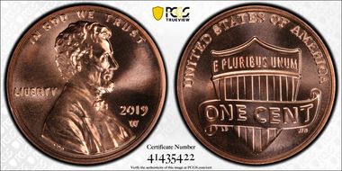 2019-W 1C Shield MS68RD