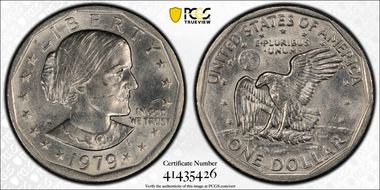 1979-P SBA$1 Wide Rim MS62