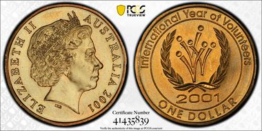 2001 $1 Volunteer MS67