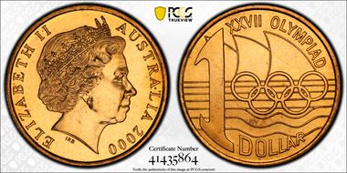2000 $1 Olymphilex Canberra MS67