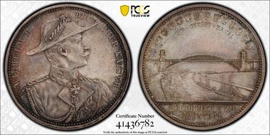 (1895) Medal  Lang-1369 Kiel Canal Ag SP62