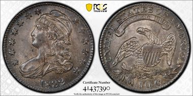 1832 50C Small Letters MS62