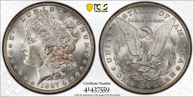 1887 $1 MS64