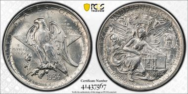 1934 50C Texas MS64