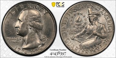 1976-D 25C Clad AU58