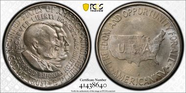 1954-S 50C Washington-Carver MS66