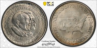 1954-S 50C Washington-Carver MS66