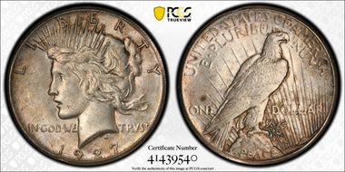 1927 $1 AU58