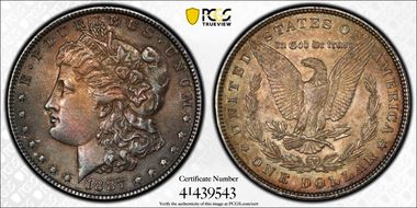 1887 $1 AU58