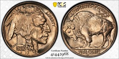1938-D 5C Buffalo MS66