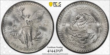 1988-Mo Onza Libertad Ag MS66