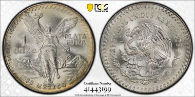 1988-Mo Onza Libertad Ag MS67