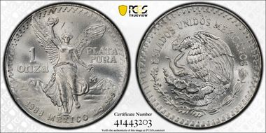 1988-Mo Onza Libertad Ag MS67