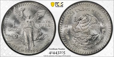 1988-Mo Onza Libertad Ag MS67