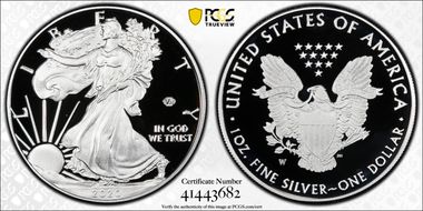 2020-W  $1 Silver Eagle - v75 Privy PR69DCAM