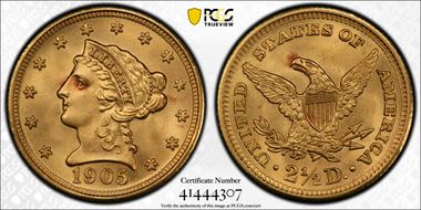 1905 $2.50 MS66
