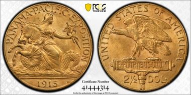 1915-S $2.50 Panama-Pacific MS64