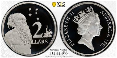 1988 $2 Silver PR69DCAM