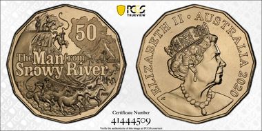 2020 50C The Man From Snowy River MS66