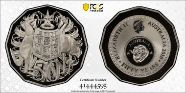 2016 50C 50 Yrs Decimal Currency PR69DCAM