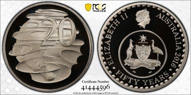 2016 20C 50 Yrs Decimal Currency PR69DCAM