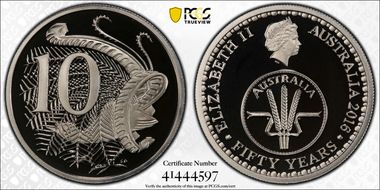 2016 10C 50 Yrs Decimal Currency PR70DCAM