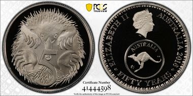 2016 5C 50 Yrs Decimal Currency PR70DCAM