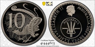 2016 10C 50 Yrs Decimal Currency PR69DCAM