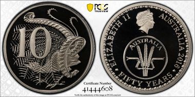 2016 10C 50 Yrs Decimal Currency PR69DCAM