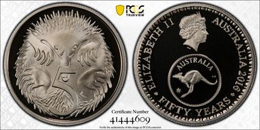 2016 5C 50 Yrs Decimal Currency PR70DCAM