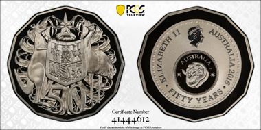 2016 50C 50 Yrs Decimal Currency PR69DCAM