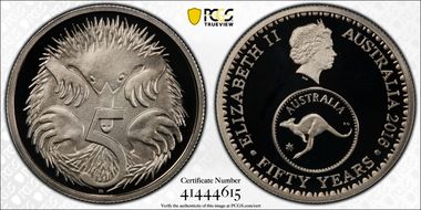 2016 5C 50 Yrs Decimal Currency PR70DCAM