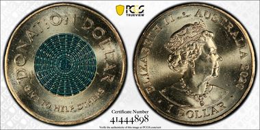 2020 $1 Donation Dollar MS65