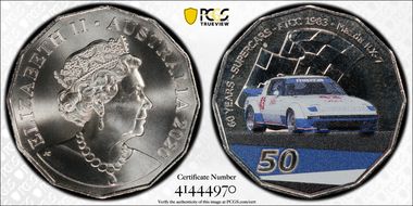 2020 50C 60th Ann ATCC- Supercars Mazda RX-7 Colorized MS68