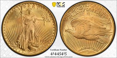 1924 $20 MS66