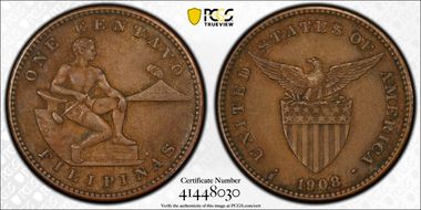 1908-S/S 1C Allen-2.06a, FS-501 AU55BN