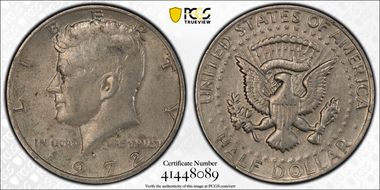 1972-D 50C No "FG" FS-901 XF40