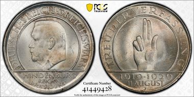 1929-J 3 Mk Constitution J-340 MS64