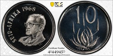 1968 10C Afrikaans PR68CAM