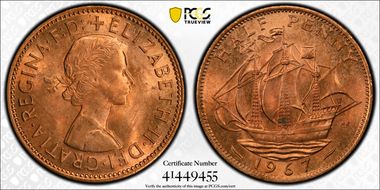 1967 1/2D S-4158 MS65RD