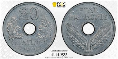 1941 20C Gad-321 F-153 MS65