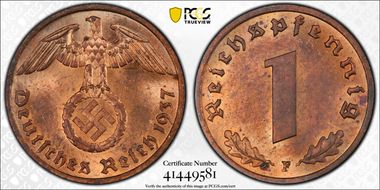 1937-F Pfg J-361 MS64RB