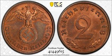 1939-A 2 Pfg J-362 MS63RB