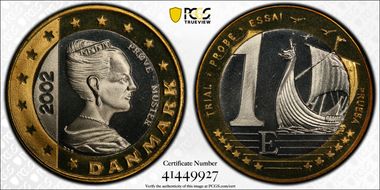 2002 € 1 X#Pn7 Fantasy MS69