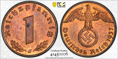 1937-J Pfg J-361 MS64RB