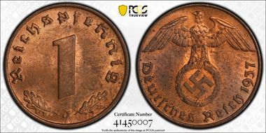 1937-J Pfg J-361 MS64RB