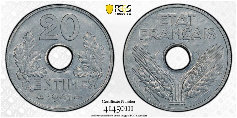 Cert 41450111 - Coin Image