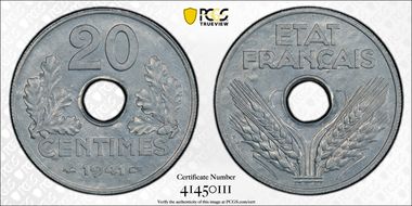 1941 20C Gad-321 F-153 MS65